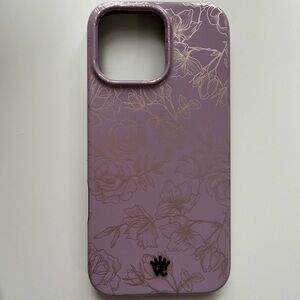 Velvet Caviar Dusty Rose Chrome Floral iPhone Case